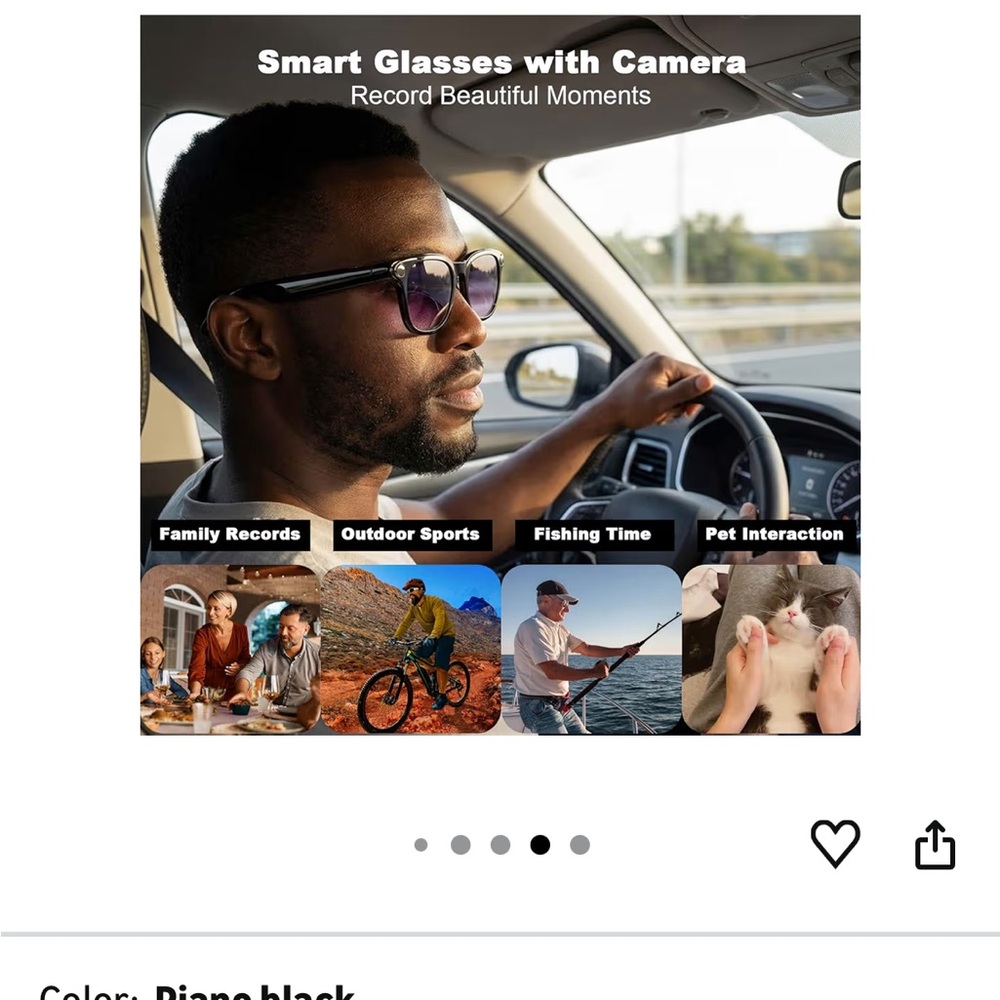 Brand new ai Smart Camera Sunglasses with camera - Picture 9 of 11